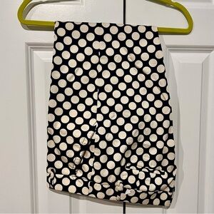 J Crew city Fit Stretch Polka Dot Capris